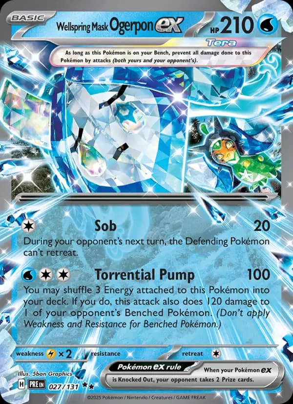 Wellspring Mask Ogerpon ex — Pokémon card