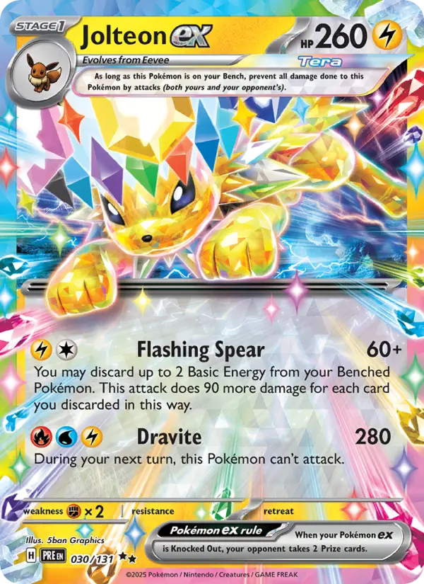 Jolteon ex — Pokémon card