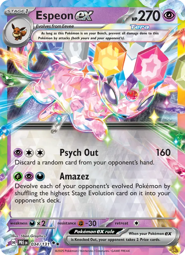 Espeon ex — Pokémon card