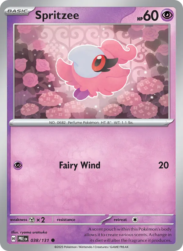 Spritzee — Pokémon card