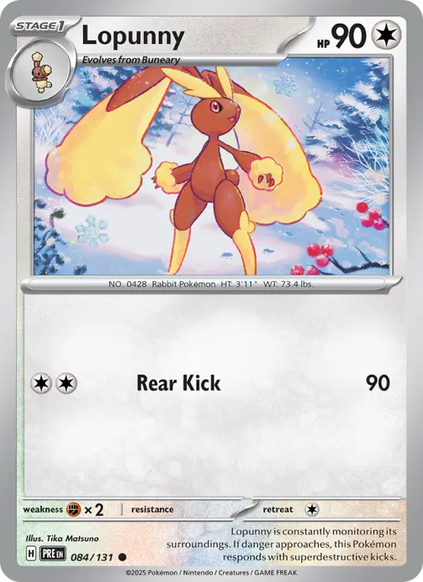 Lopunny — Pokémon card