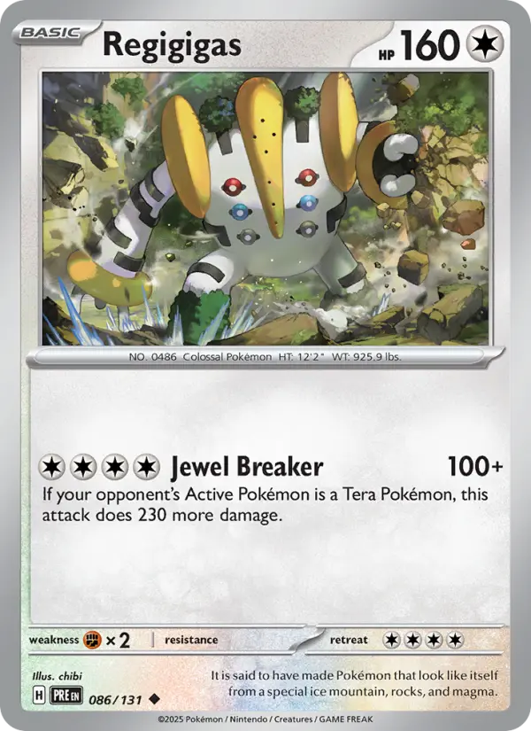 Regigigas — Pokémon card