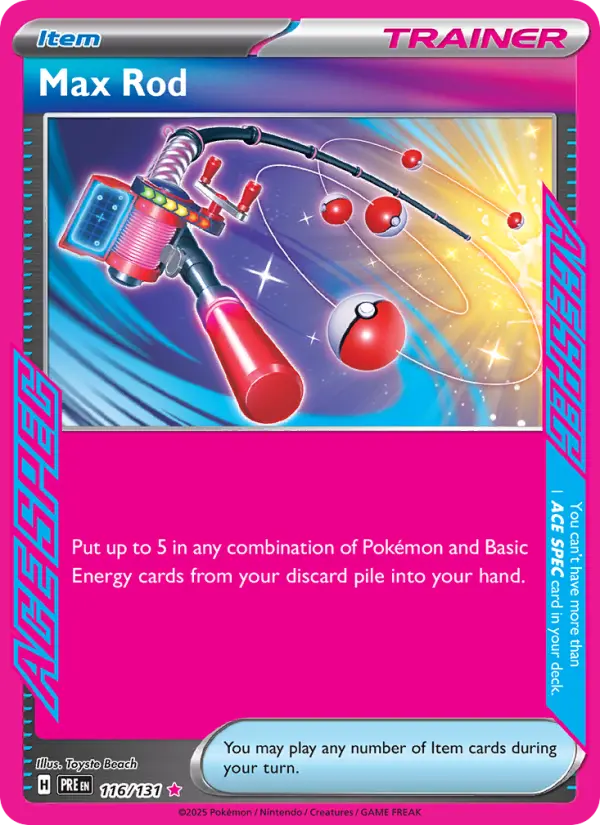 Max Rod — Pokémon card