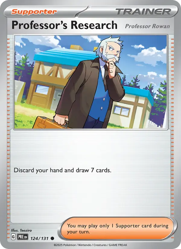 Professor's Research — Pokémon card