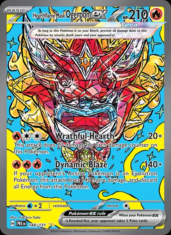 Hearthflame Mask Ogerpon ex — Pokémon card