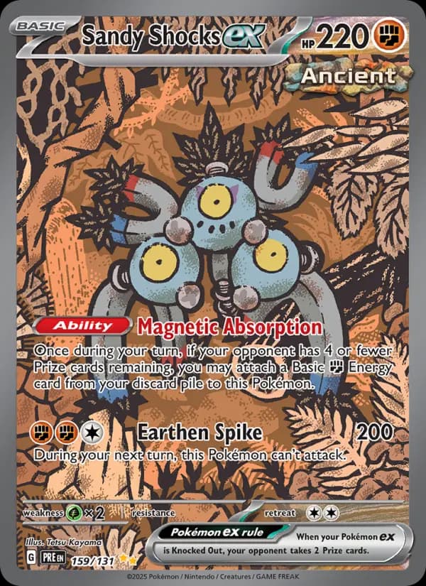 Sandy Shocks ex — Pokémon card