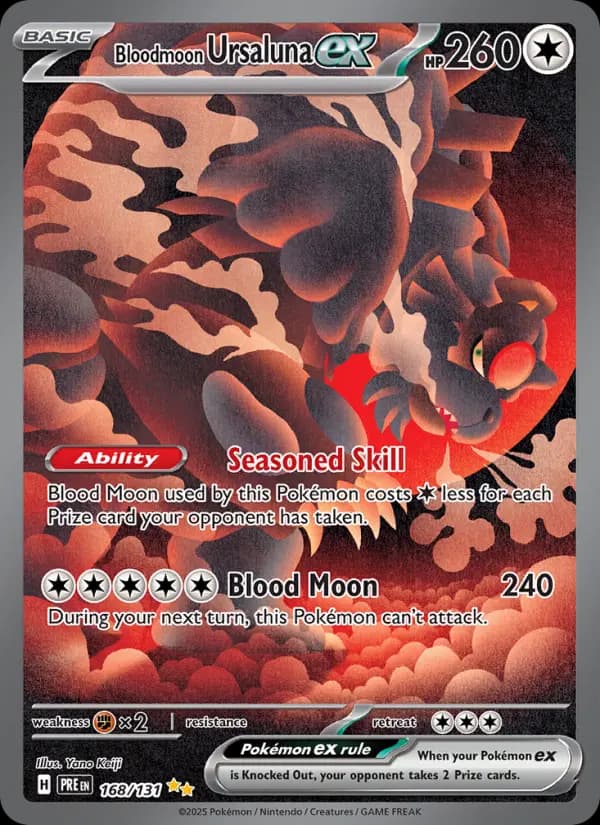 Bloodmoon Ursaluna ex — Pokémon card