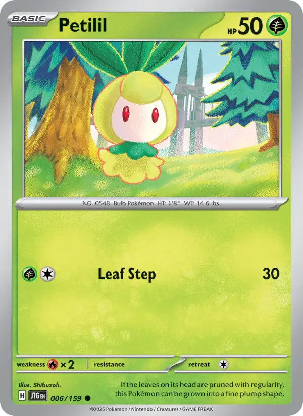 Petilil — Pokémon card