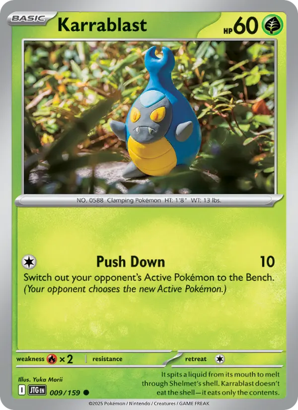 Karrablast — Pokémon card