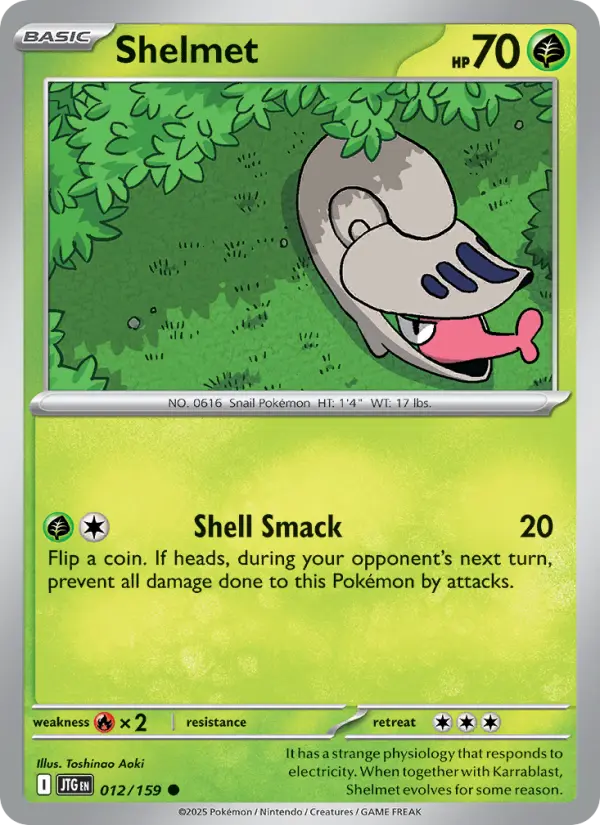 Shelmet — Pokémon card