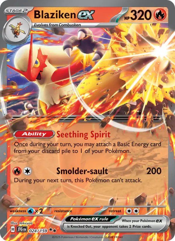 Blaziken ex — Pokémon card
