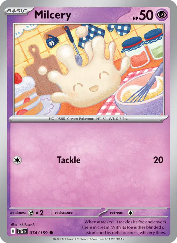 Milcery — Pokémon card