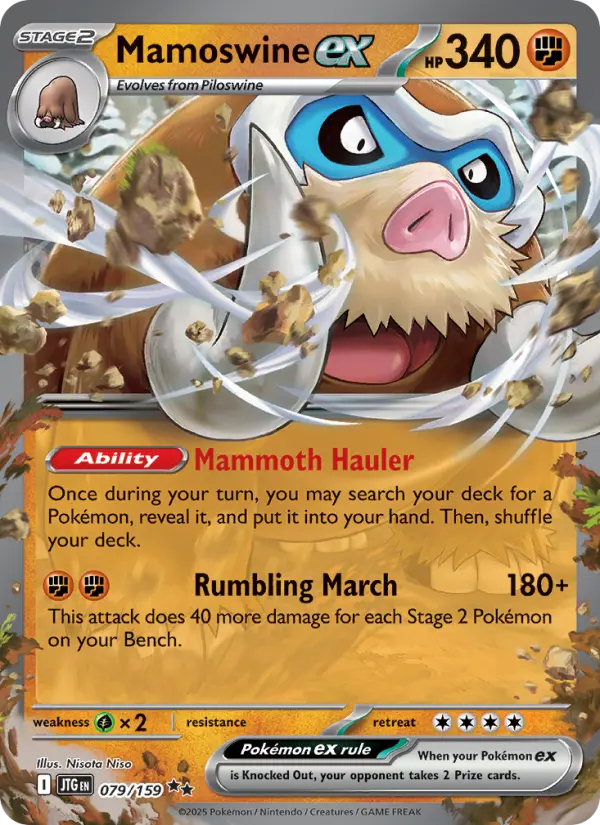 Mamoswine ex — Pokémon card