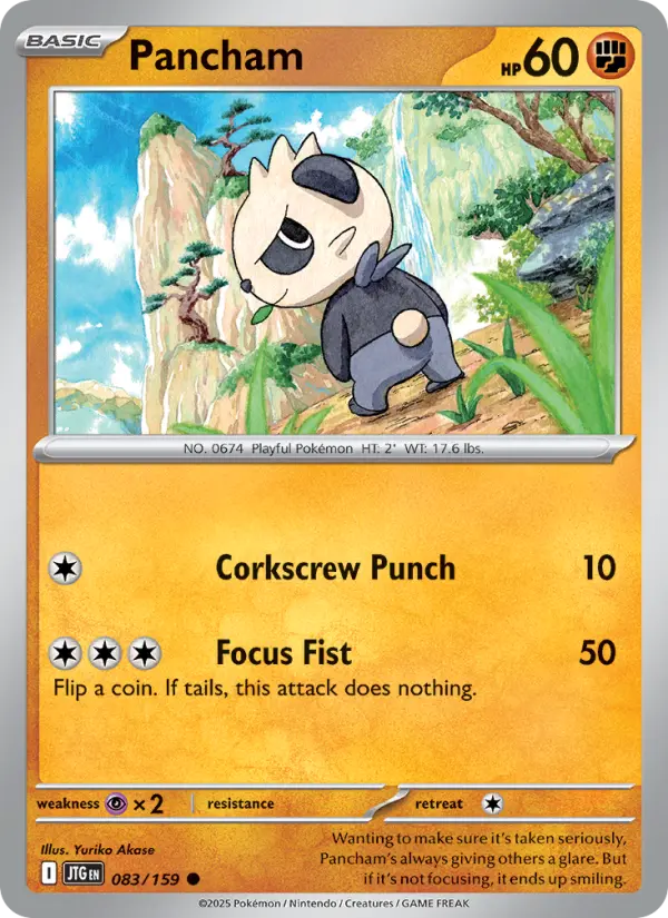 Pancham — Pokémon card