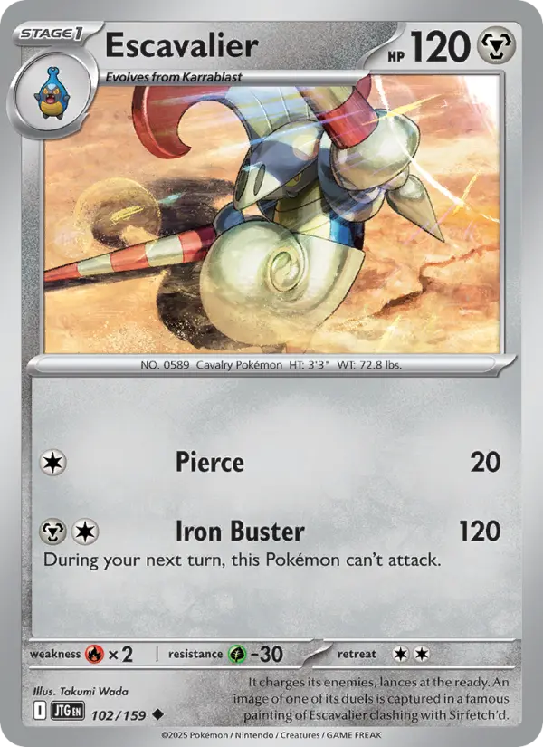 Escavalier — Pokémon card