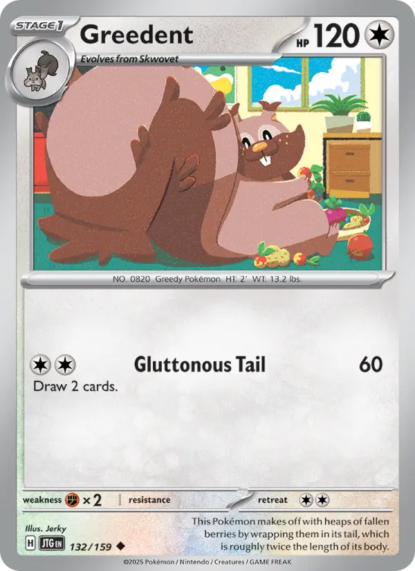 Greedent — Pokémon card
