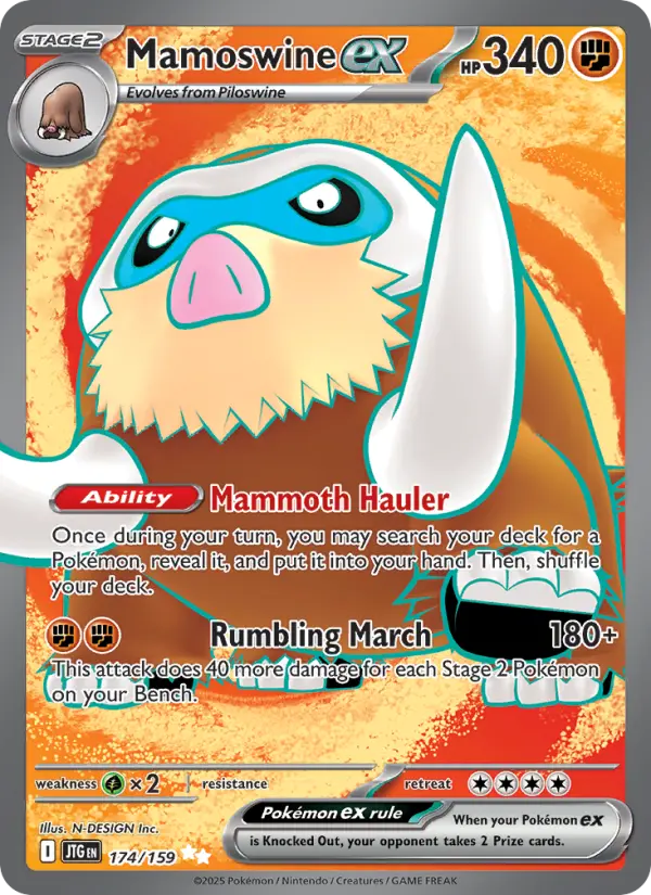 Mamoswine ex — Pokémon card