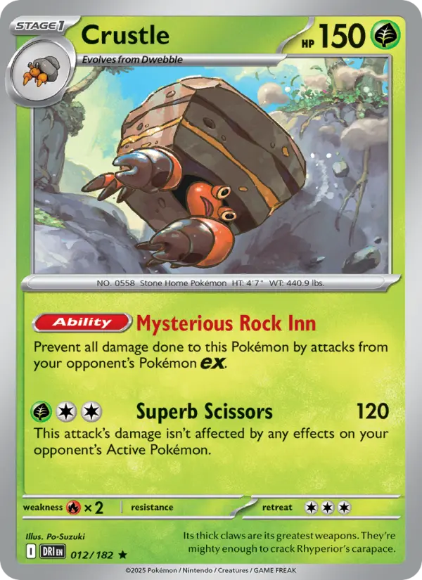 Crustle — Pokémon card