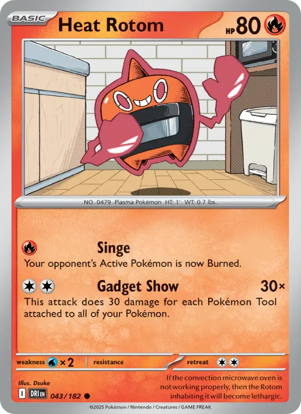Heat Rotom — Pokémon card