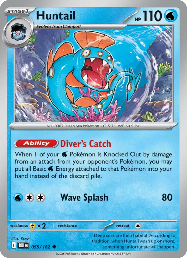 Huntail — Pokémon card
