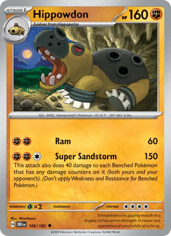 Hippowdon — Pokémon card