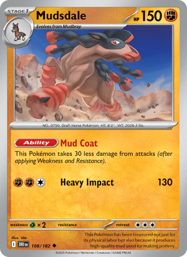 Mudsdale — Pokémon card
