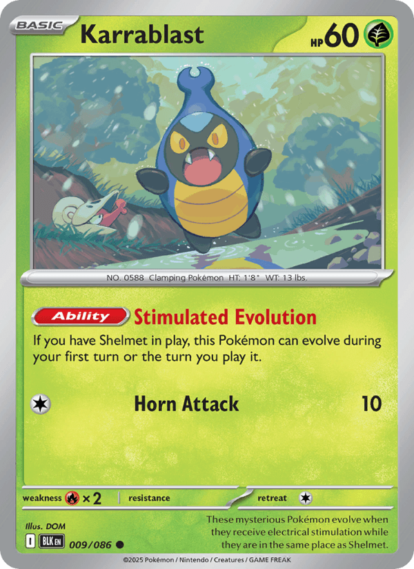 Karrablast — Pokémon card