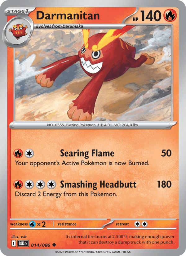 Darmanitan — Pokémon card