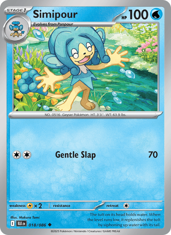 Simipour — Pokémon card
