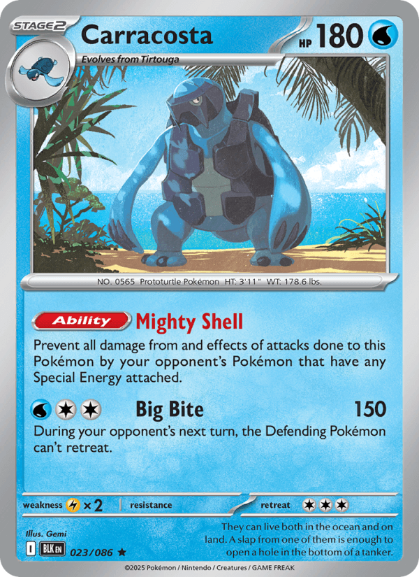 Carracosta — Pokémon card