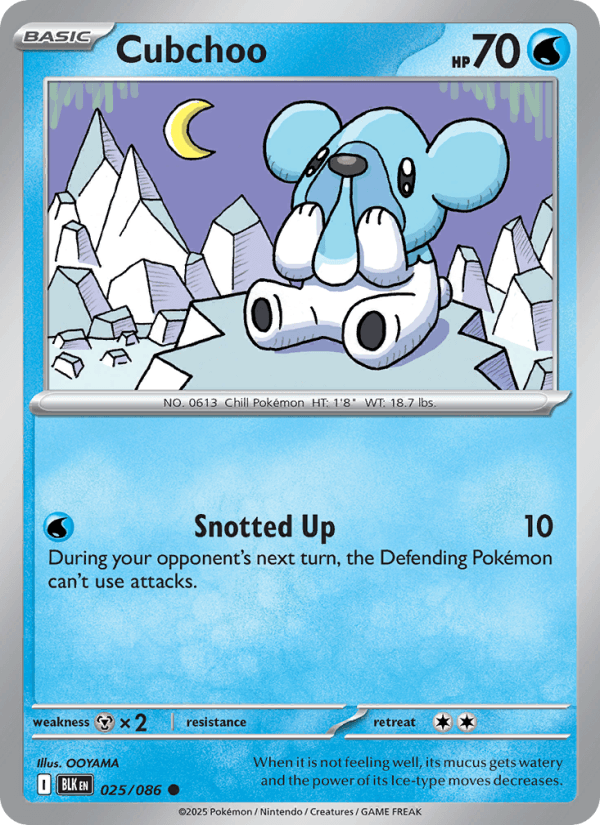 Cubchoo — Pokémon card