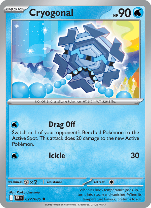 Cryogonal — Pokémon card