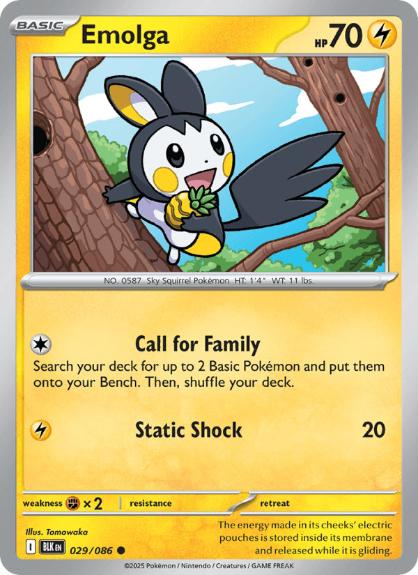 Emolga — Pokémon card