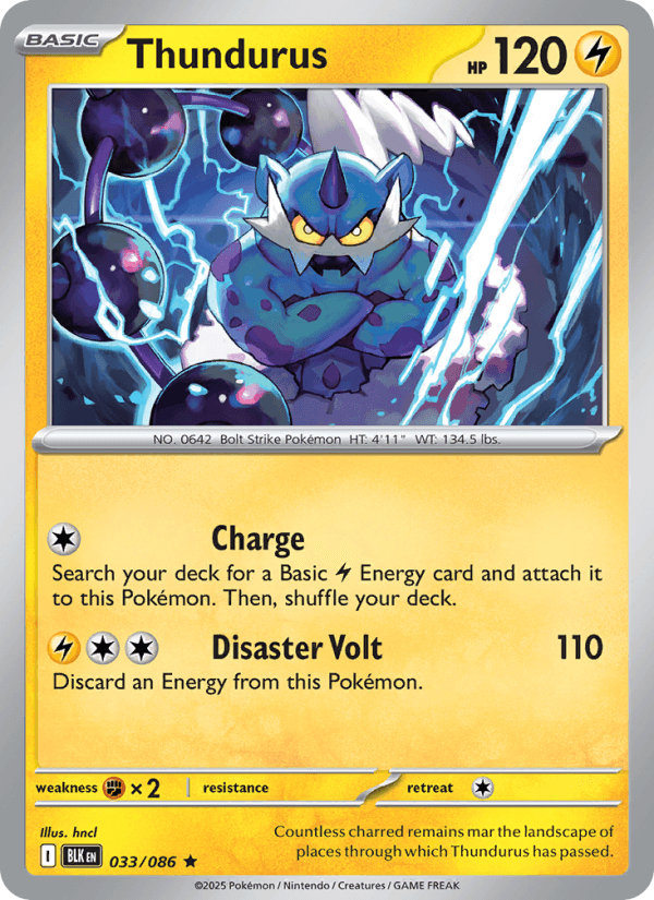 Thundurus — Pokémon card
