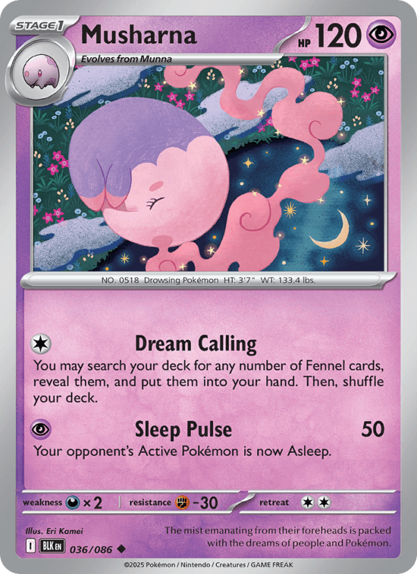 Musharna — Pokémon card