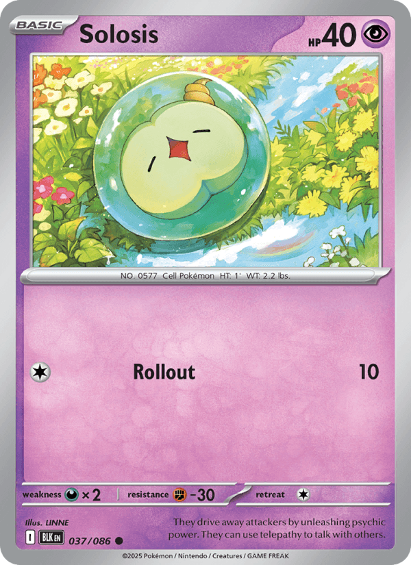 Solosis — Pokémon card