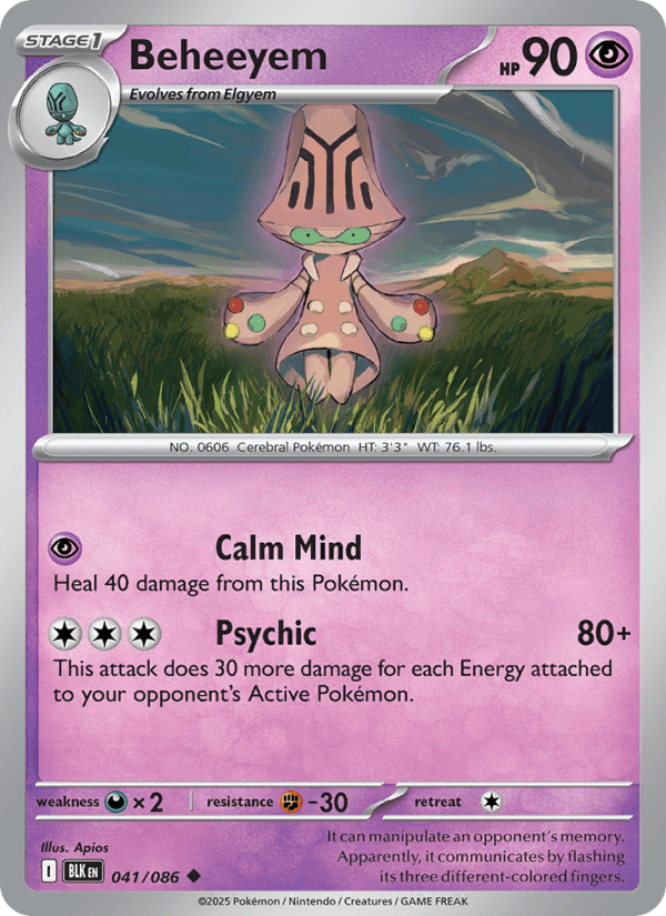 Beheeyem — Pokémon card