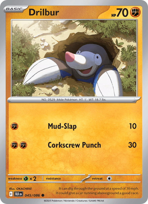 Drilbur — Pokémon card