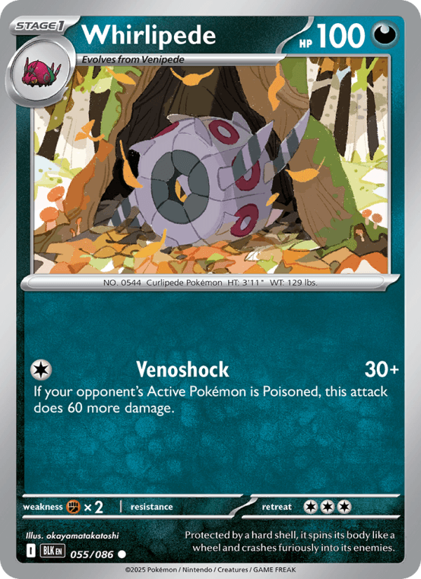 Whirlipede — Pokémon card