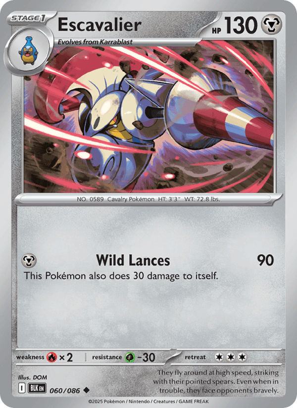 Escavalier — Pokémon card