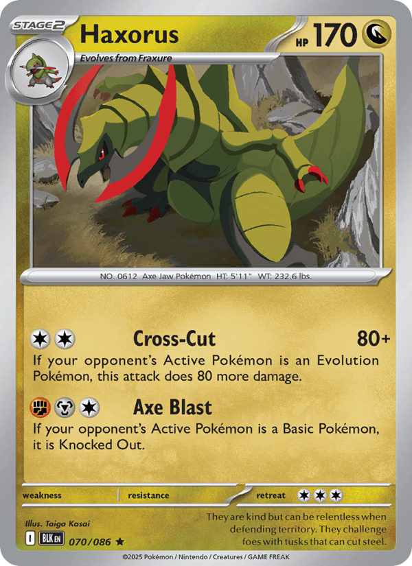 Haxorus — Pokémon card
