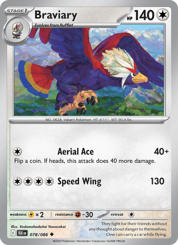 Braviary — Pokémon card