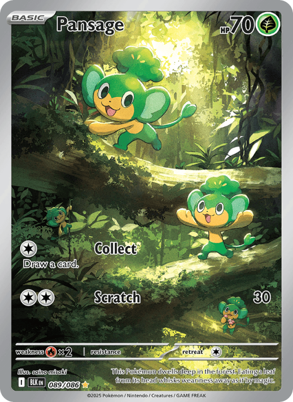 Pansage — Pokémon card