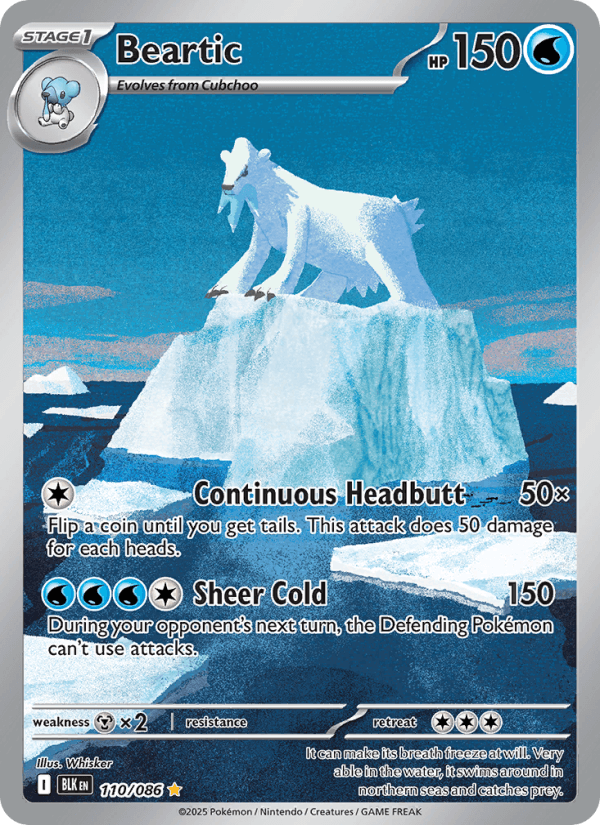 Beartic — Pokémon card