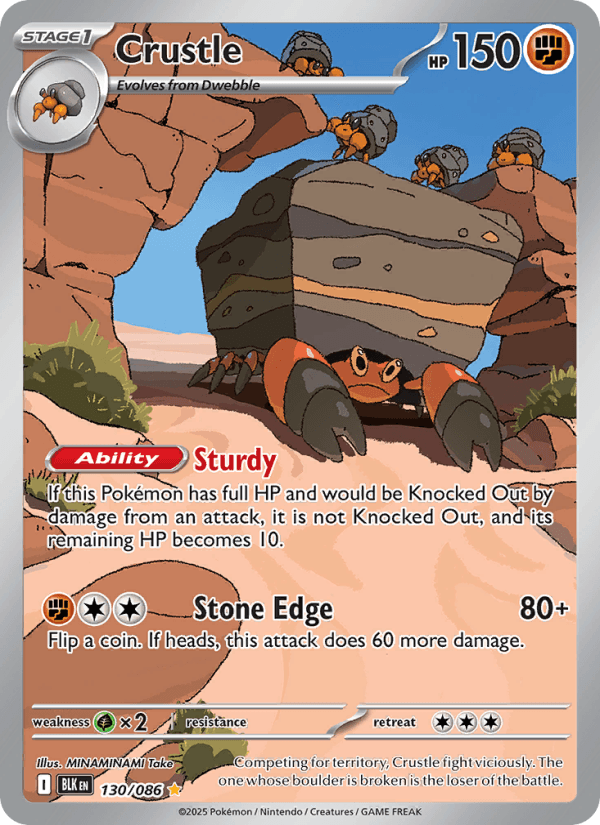 Crustle — Pokémon card