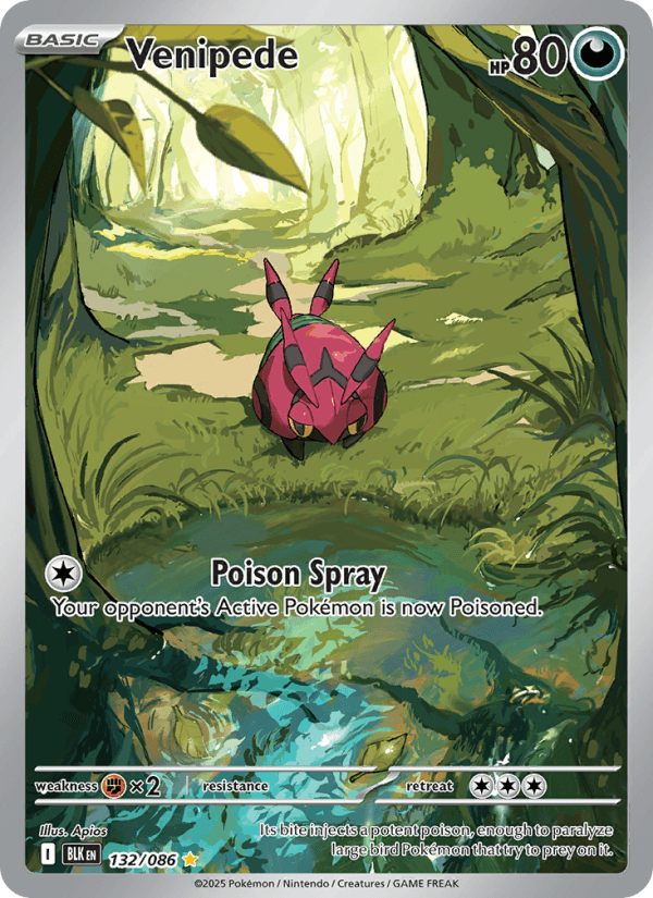 Venipede — Pokémon card