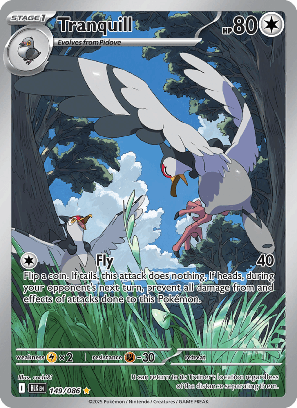 Tranquill — Pokémon card