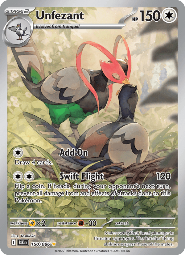 Unfezant — Pokémon card