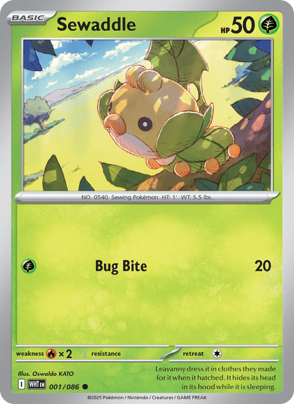 Sewaddle — Pokémon card