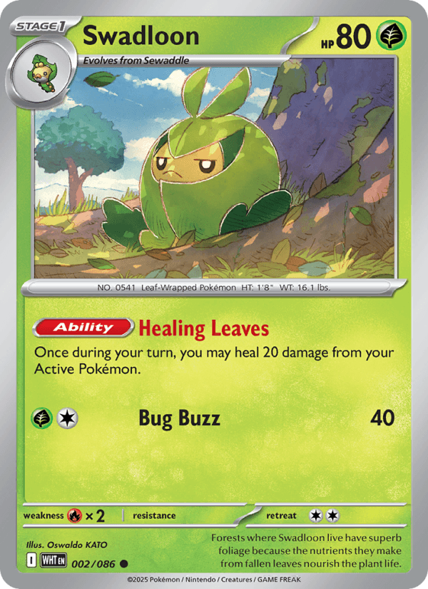 Swadloon — Pokémon card